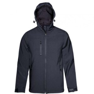 mpoufan SOFT SHELL me koukoula black en drasei