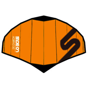 Side-On πανί Wing foil 6m - πορτοκαλί