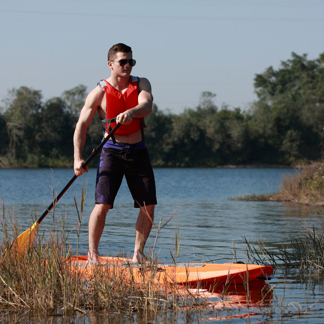 Seaflo SUP 9'6'' πολυαιθυλενίου - Mπλε - Image 4