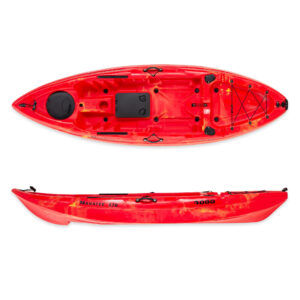 SCK Manatee 270 μονοθέσιο SOT καγιάκ | Κόκκινο-Κίτρινο