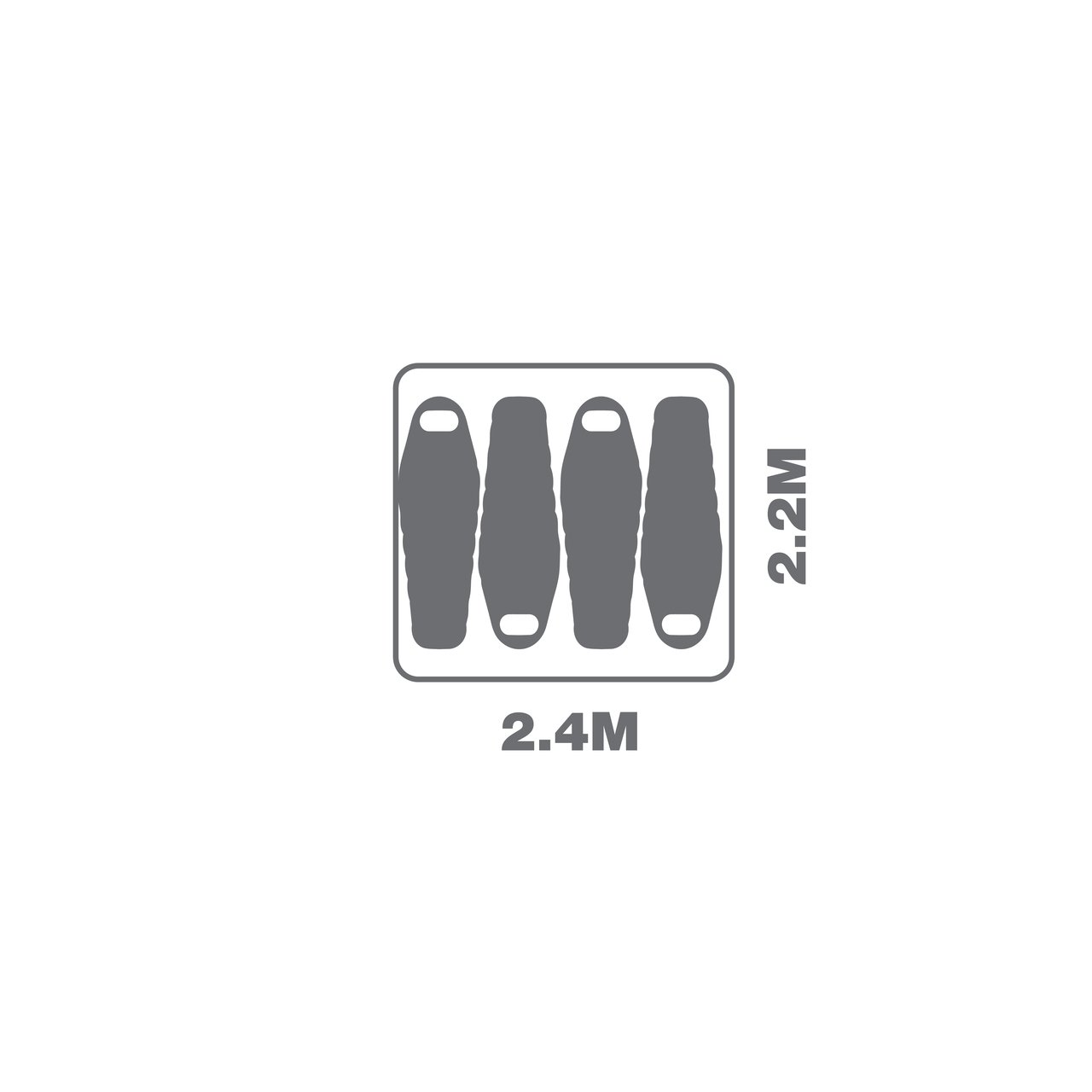 OZTRAIL Fast Frame 4P Tent, Αυτόματη Σκηνή 4 Ατόμων, 240 x 220 x 195(ύψος) cm, 10000111