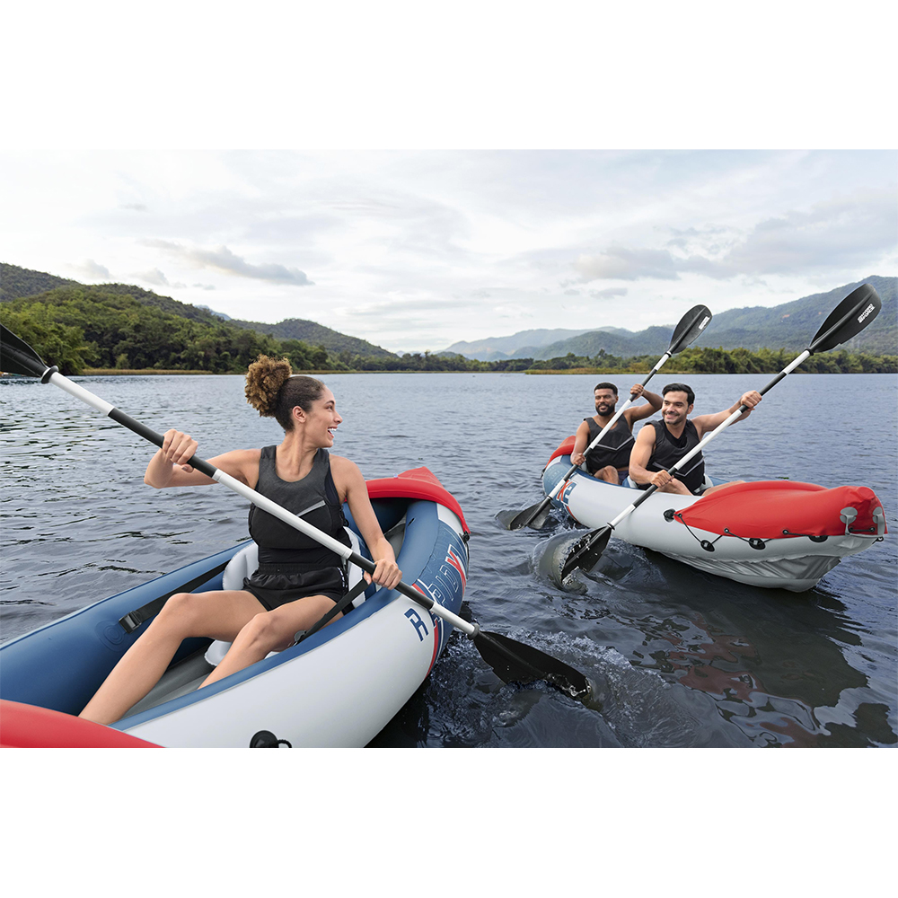 Hydro-Force Rapid X3 Set BESTWAY Φουσκωτό Καγιάκ τριών ατόμων, Μήκος: 3.81m, Αντοχή: 280kg, 1 πτερύγιο, 65132