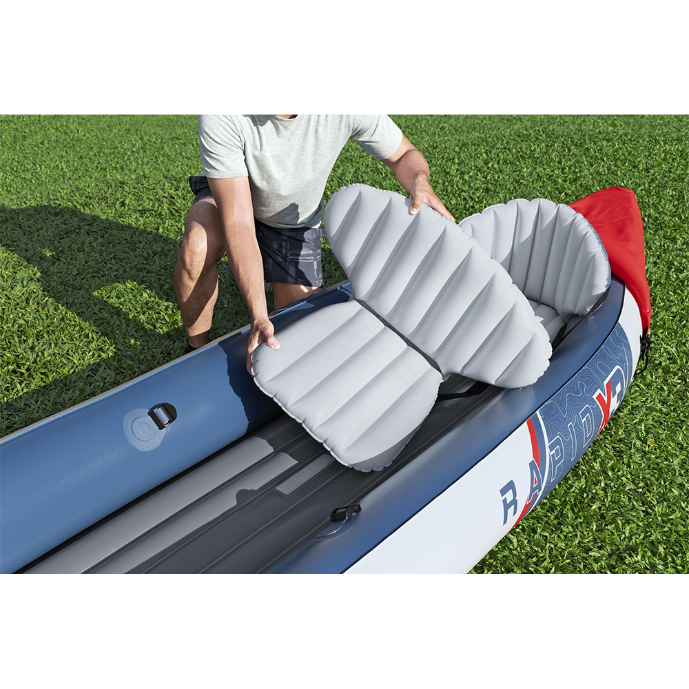 Hydro-Force Rapid X3 Set BESTWAY Φουσκωτό Καγιάκ τριών ατόμων, Μήκος: 3.81m, Αντοχή: 280kg, 1 πτερύγιο, 65132