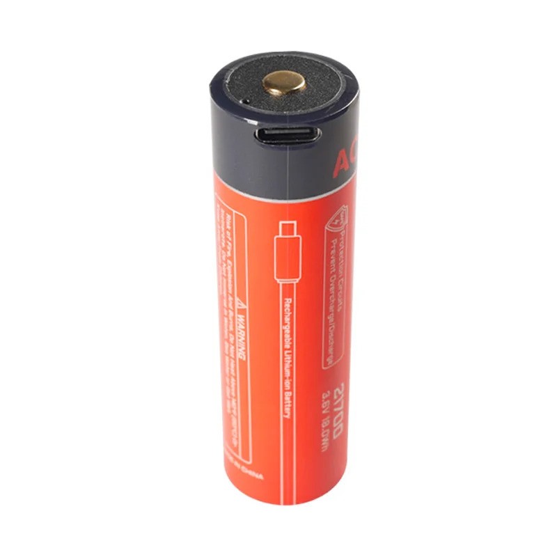 Επαναφορτιζόμενη μπαταρία με USB Acebeam 21700, 5000MAH