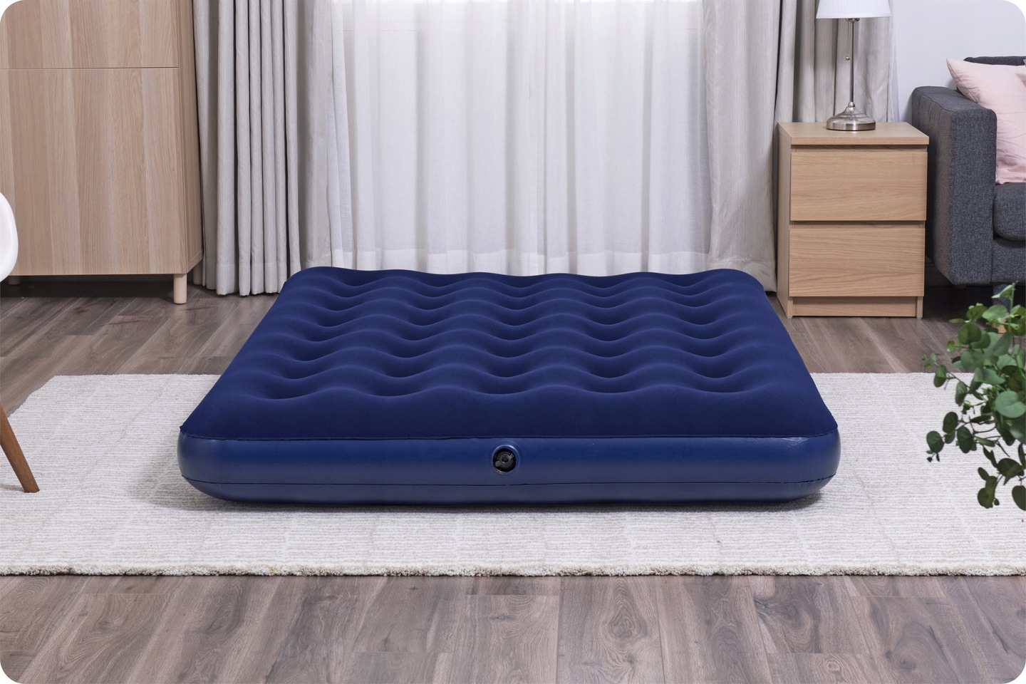 BESTWAY 203x183x22cm, Φουσκωτό Στρώμα Ύπνου Διπλό, 67004