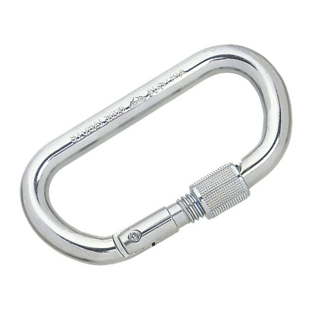 ΚΑΡΑΜΠΙΝΕΡ ΑΣΦΑΛΕΙΑΣ STUBAI ASYM. OVAL WITH SCREWGATE STEEL 982002