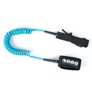 SUP leash σπιράλ 10ft SCK - Τυρκουάζ
