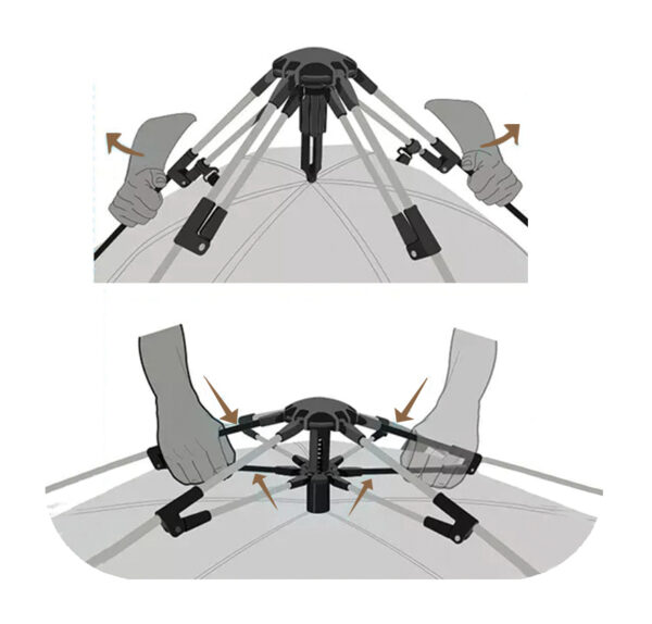 SALTY TRIBE Yamaye Blackout, Αυτόματη Σκηνή Παραλίας 250x215x122(ύψος) cm, Κωδ. TRI-032