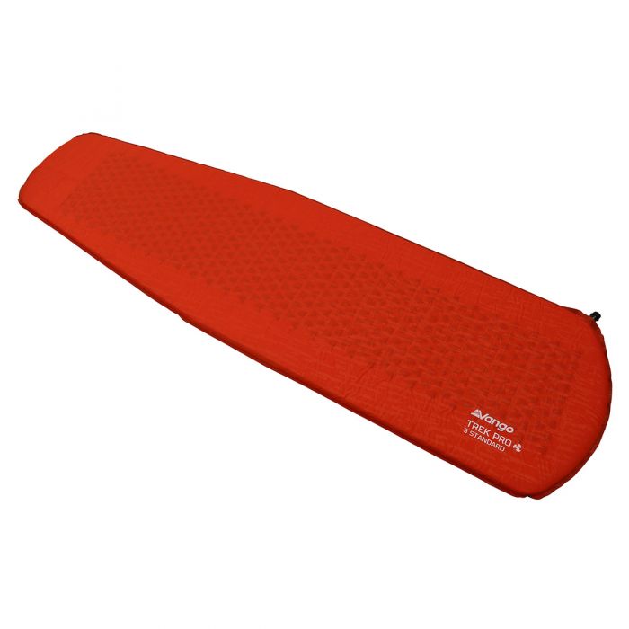 VANGO Trek Pro3 Standard Self-Inflating Mat 1P, Αυτοφούσκωτο Στρώμα Ύπνου Μονό, 183 x 51 x 3 cm, SMSTREKPR000001 /Red