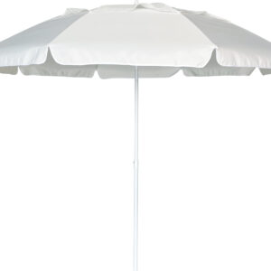Ομπρέλα Παραλίας 2m 8 Ακτίνες Λευκή