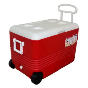 CAMPCOOL ΨΥΓΕΙΟ ΦΟΡΗΤΟ 120Lt. ΜΕ ΡΟΔΕΣ ΚΑΙ ΧΕΙΡΟΛΑΒΕΣ ΜΕΤΑΦΟΡΑΣ