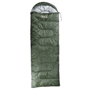 Υπνόσακος INCA Cozy με μαξιλάρι Χακί 220χ75cm