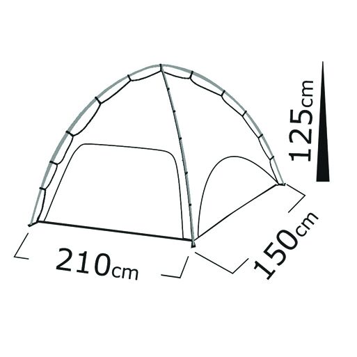 SALTY TRIBE Arawak Beach Tent, Σκηνή Παραλίας 210x150x125(ύψος) cm, Κωδ. TRI-103 /Bright Blue