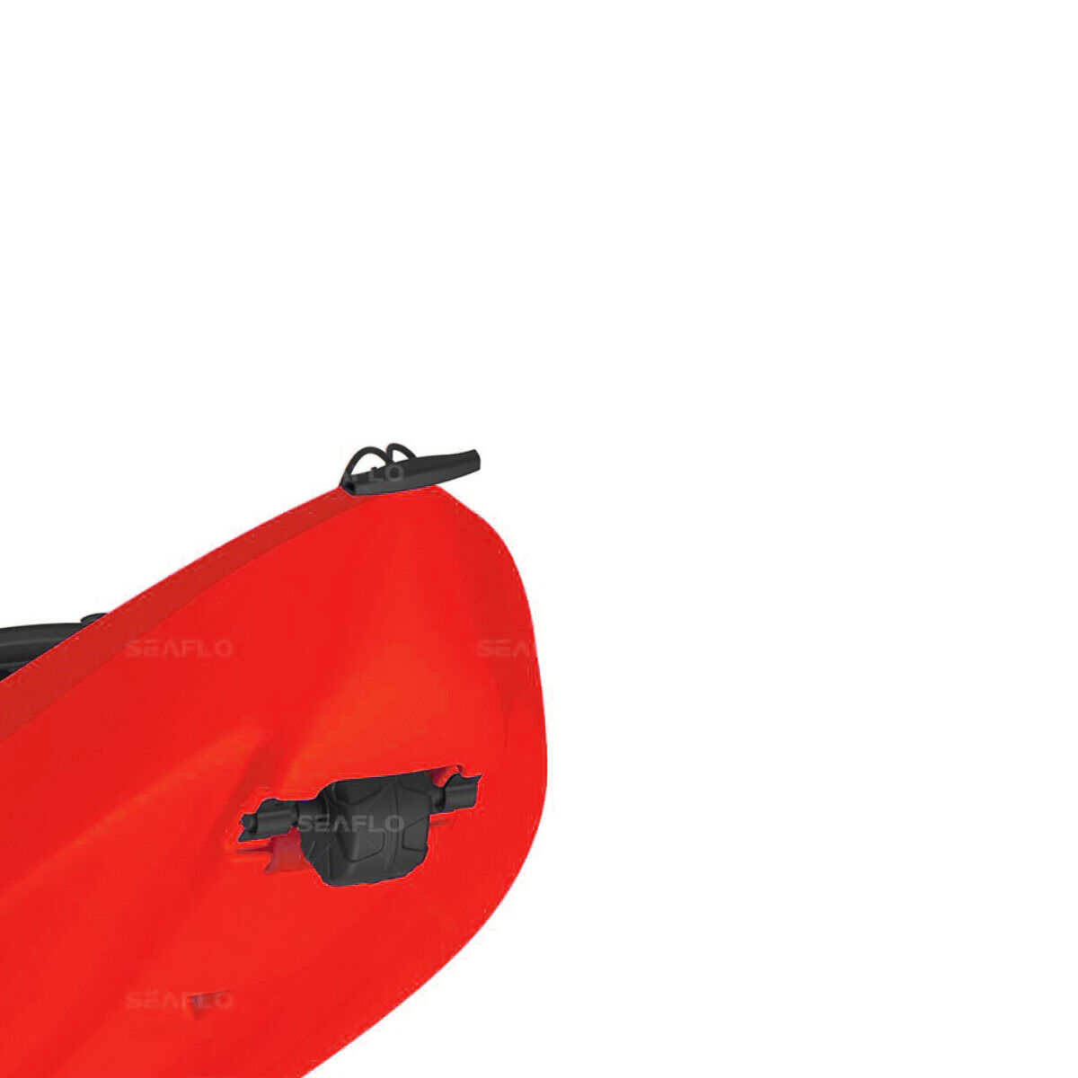 Adult Kayak Red SEAFLO Καγιάκ από Πολυαιθυλένιο HDPE ενός ατόμου, Μήκος: 2.45m, Αντοχή: 125kg