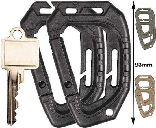 OD Tactical Καραμπίνερ Molle Χακί 2 Τεμάχια - Image 3