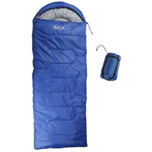 Υπνόσακος INCA Nanopack με μαξιλάρι Μπλε 220χ75cm με ιμάντες συμπίεσης