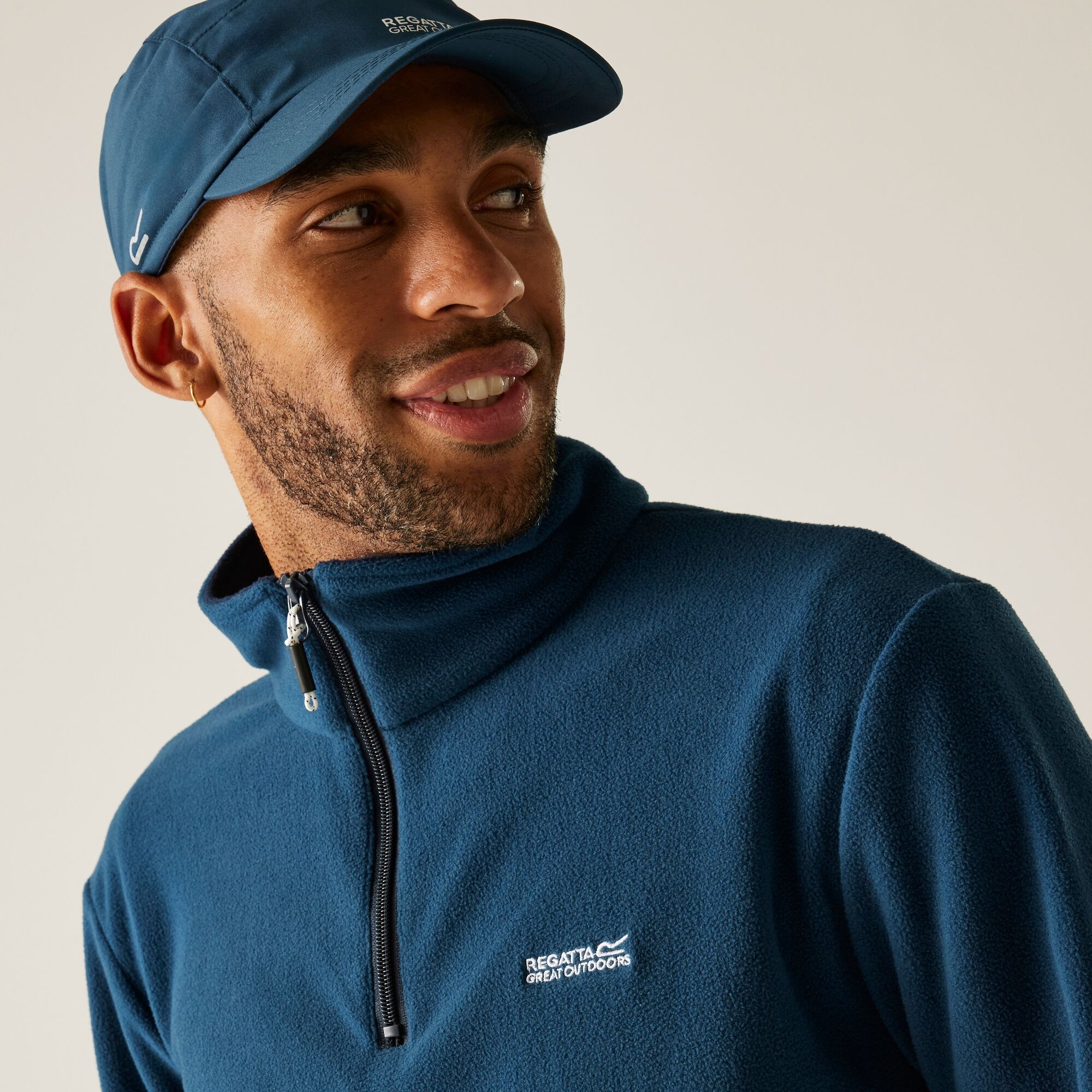 Fleece Aνδρικό Half Zip Regatta Moonlight Denim - Image 2