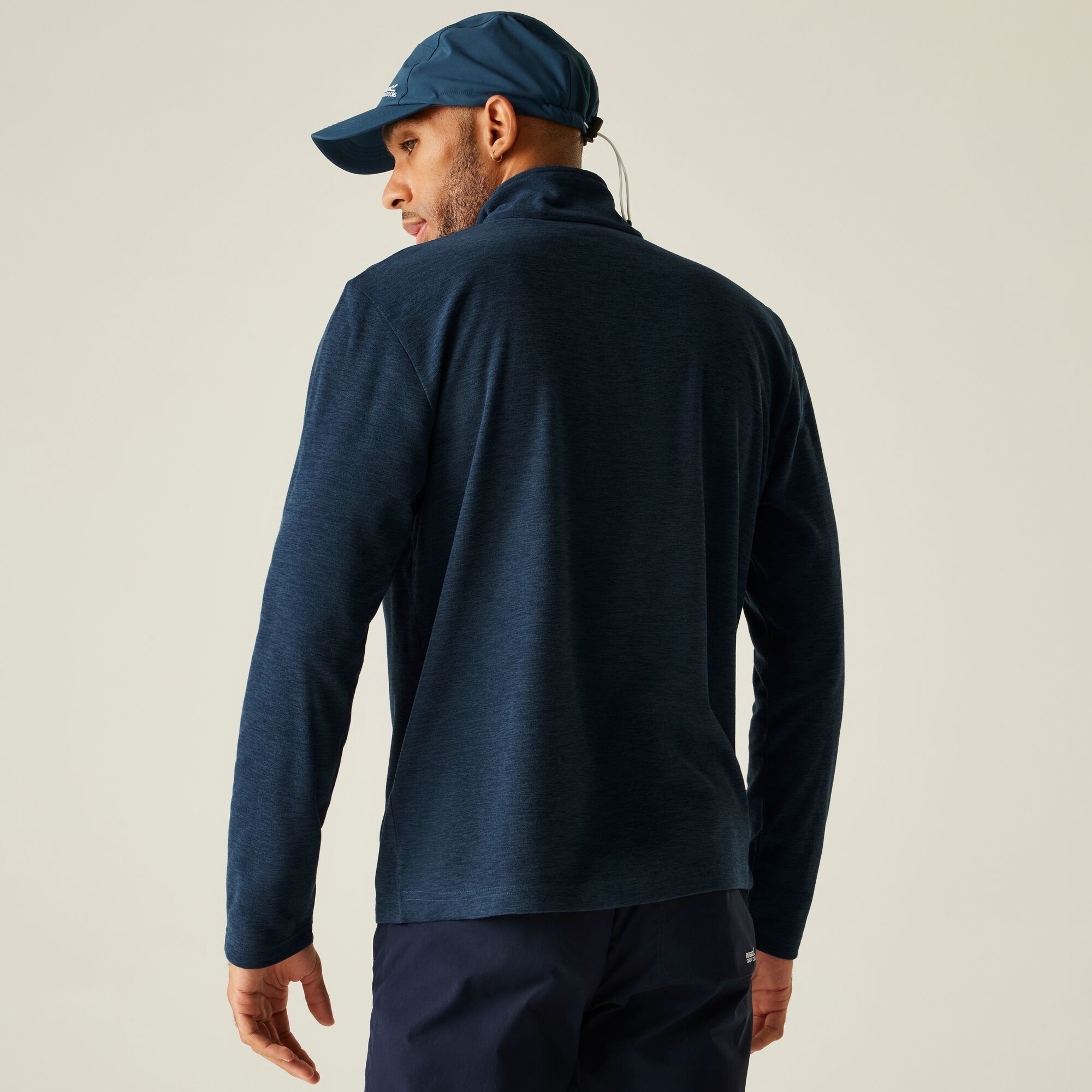 Fleece Aνδρικό Half Zip Regatta Thompson Marl Σκούρο Μπλε - Image 3
