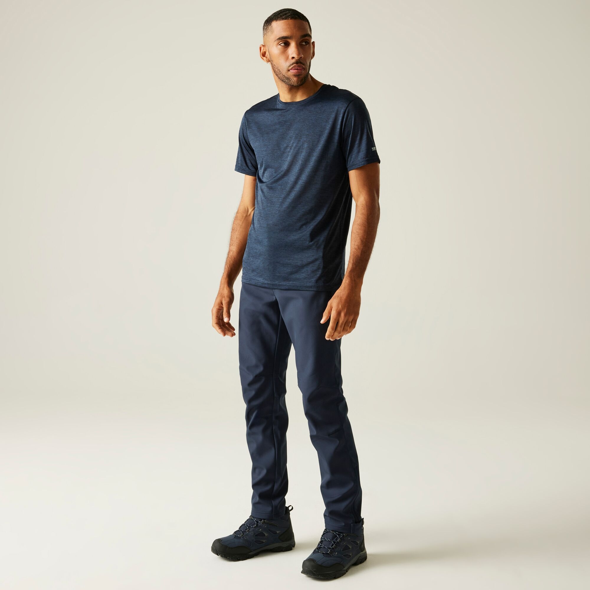 Regatta Geo II Softshell Ανδρικό Παντελόνι Πεζοπορίας Μπλε - Image 3