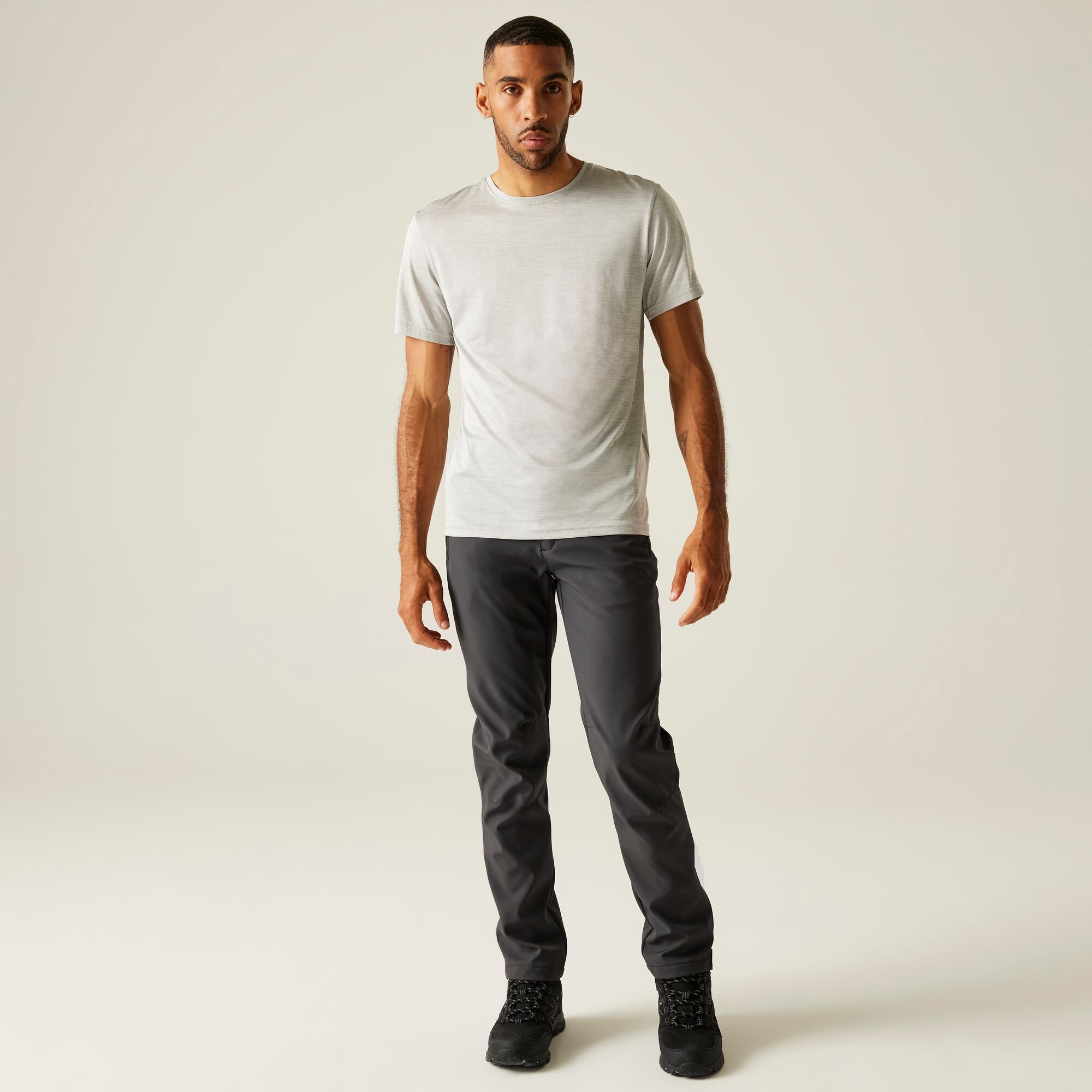 Regatta Geo II Softshell Ανδρικό Παντελόνι Πεζοπορίας Γκρι - Image 3