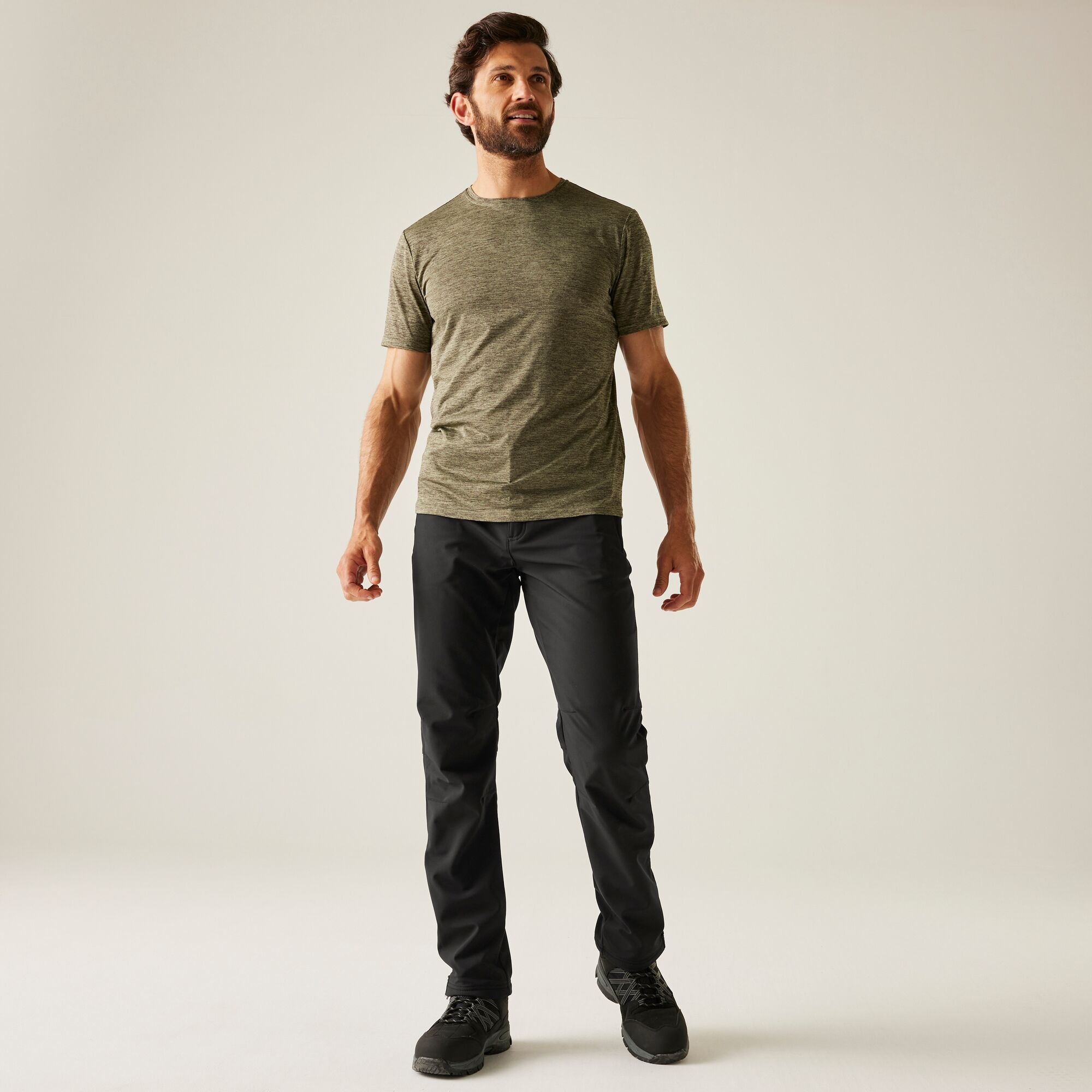 Regatta Geo II Softshell Ανδρικό Παντελόνι Πεζοπορίας Μαύρο - Image 3