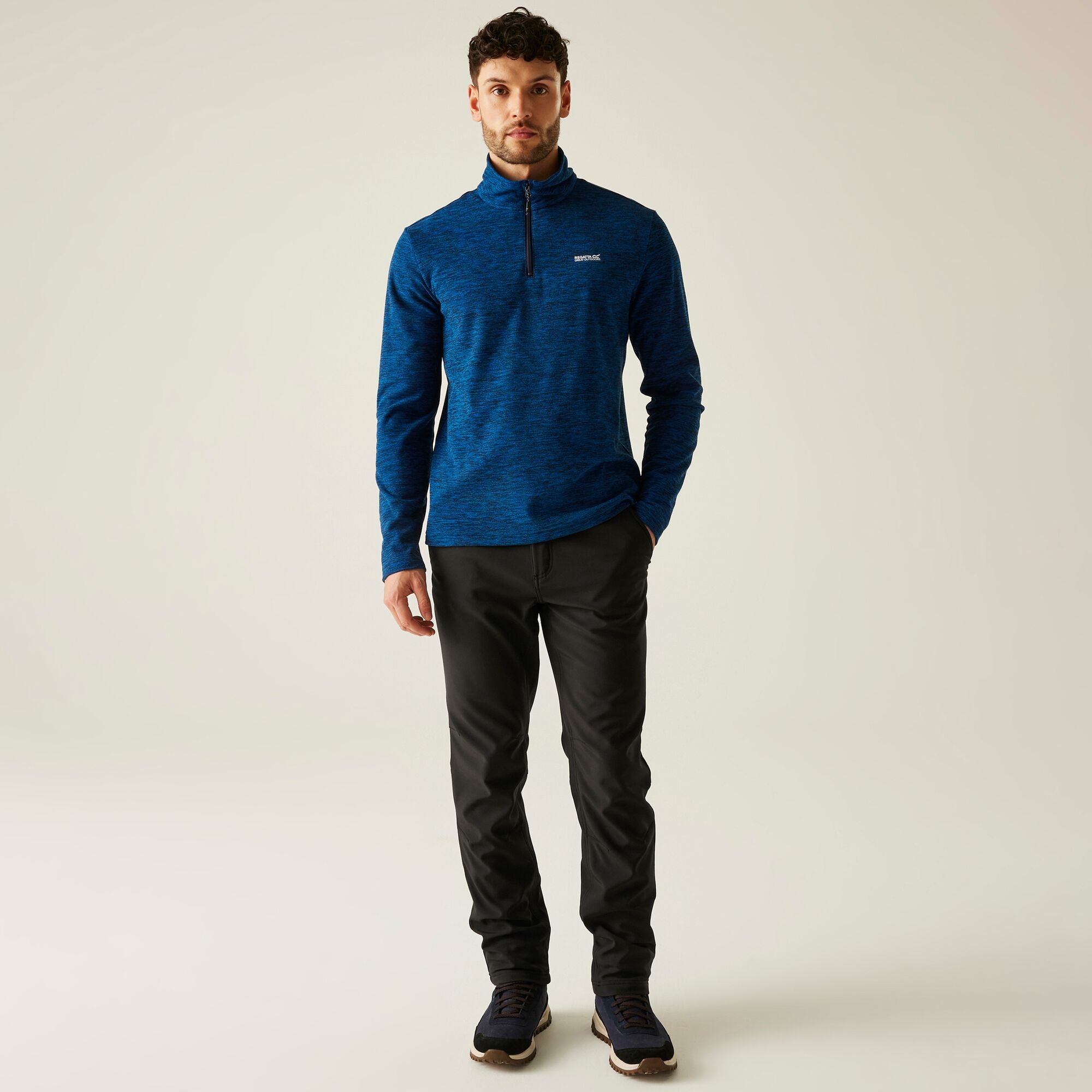 Regatta Fenton Softshell Ανδρικό Παντελόνι Πεζοπορίας Μαύρο - Image 3