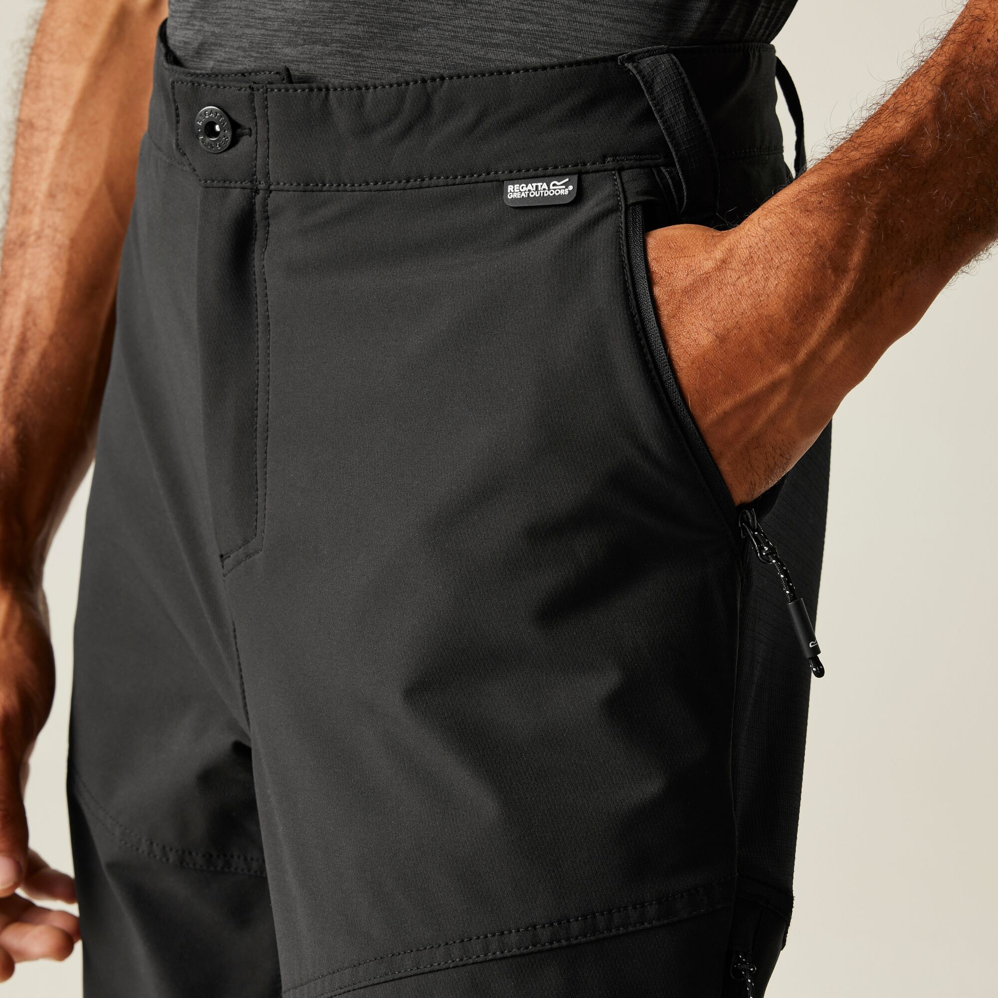 Ανδρικό Αδιάβροχο Παντελόνι Highton Overtrousers Μαύρο - Image 3