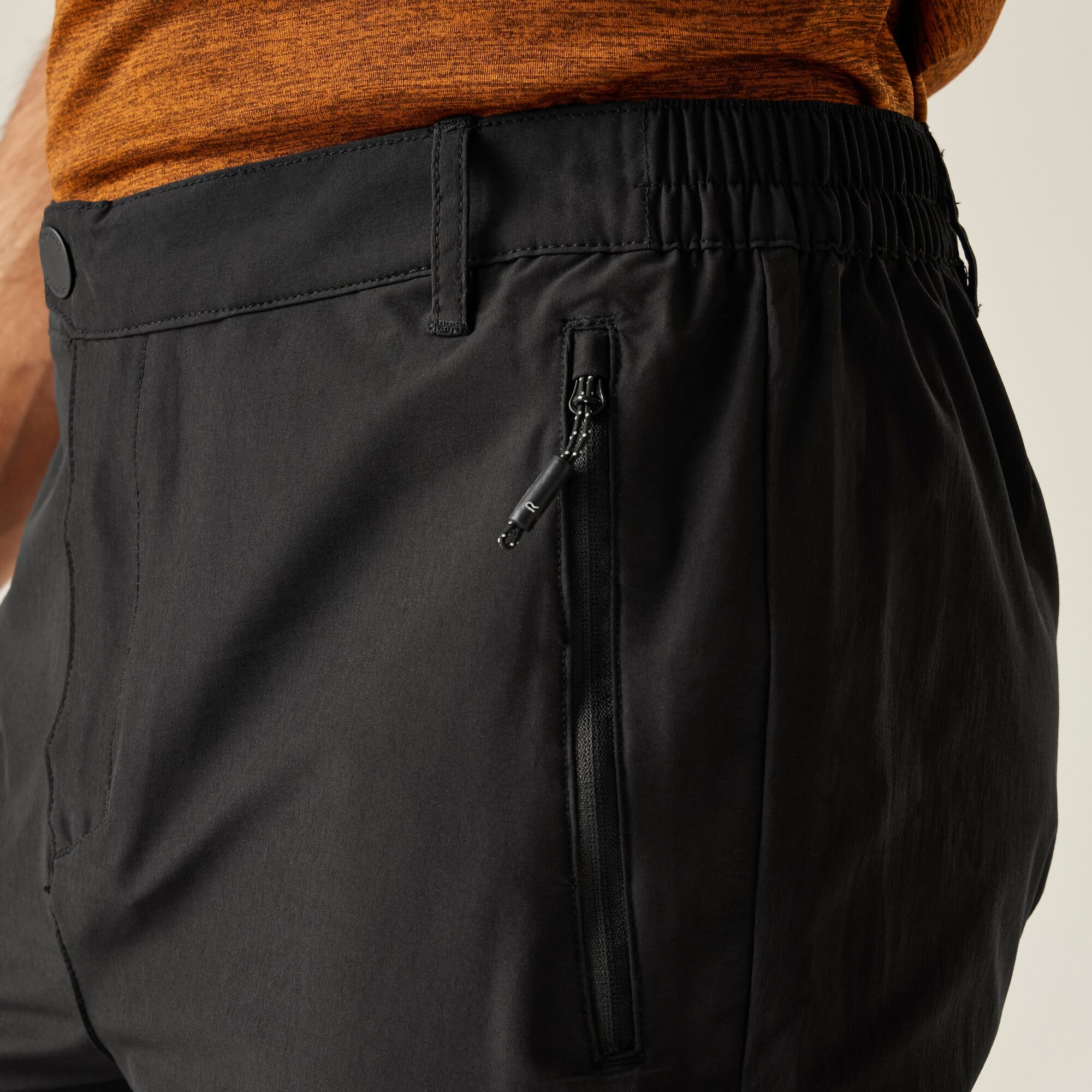 Regatta Highton II Ανδρικό Παντελόνι Πεζοπορίας Μαύρο - Image 4