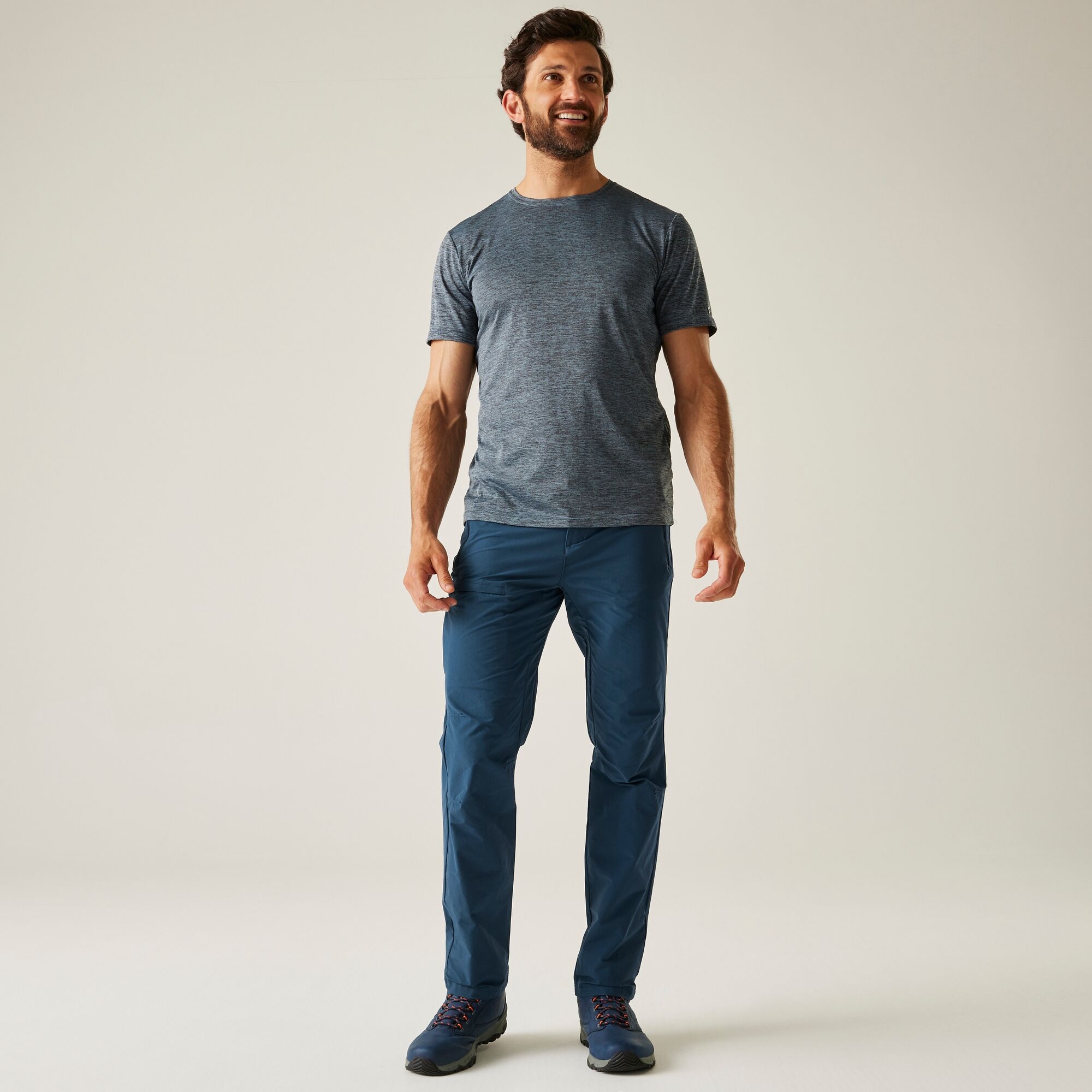 Regatta Highton II Ανδρικό Παντελόνι Πεζοπορίας Μπλε Σκούρο - Image 3