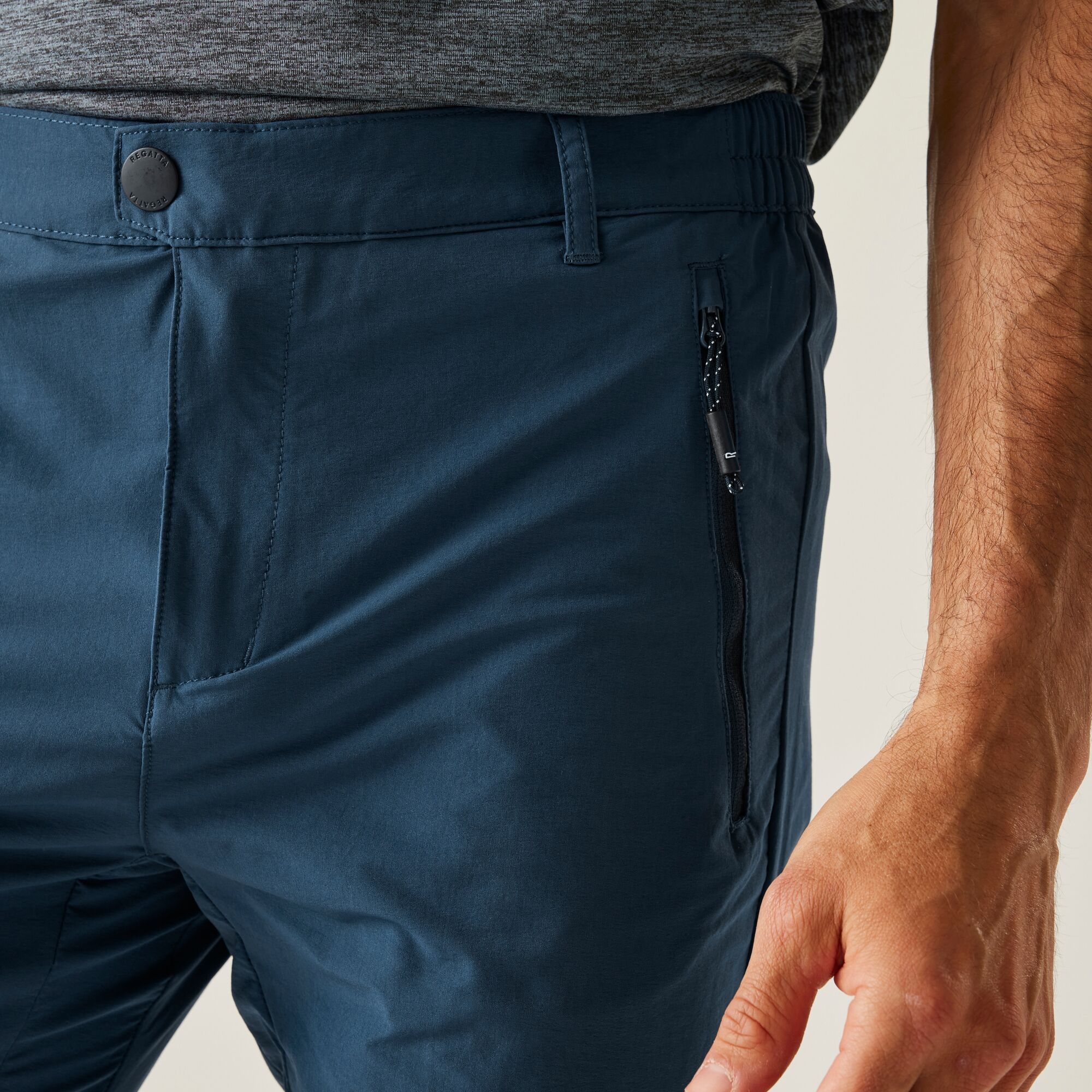 Regatta Highton II Ανδρικό Παντελόνι Πεζοπορίας Μπλε Σκούρο - Image 4