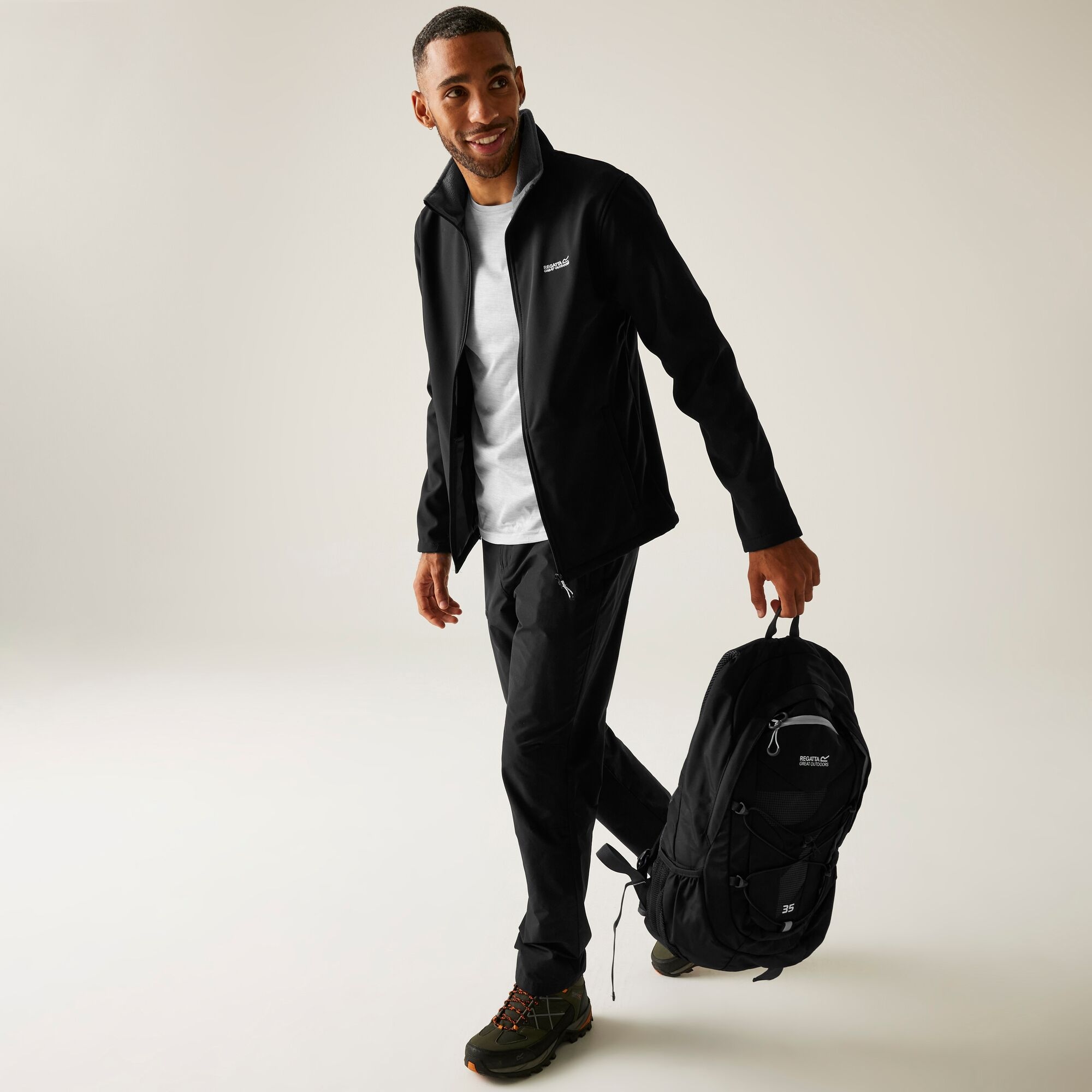 Ανδρικό Τζάκετ Regatta Cera V Softshell Μαύρο - Image 3