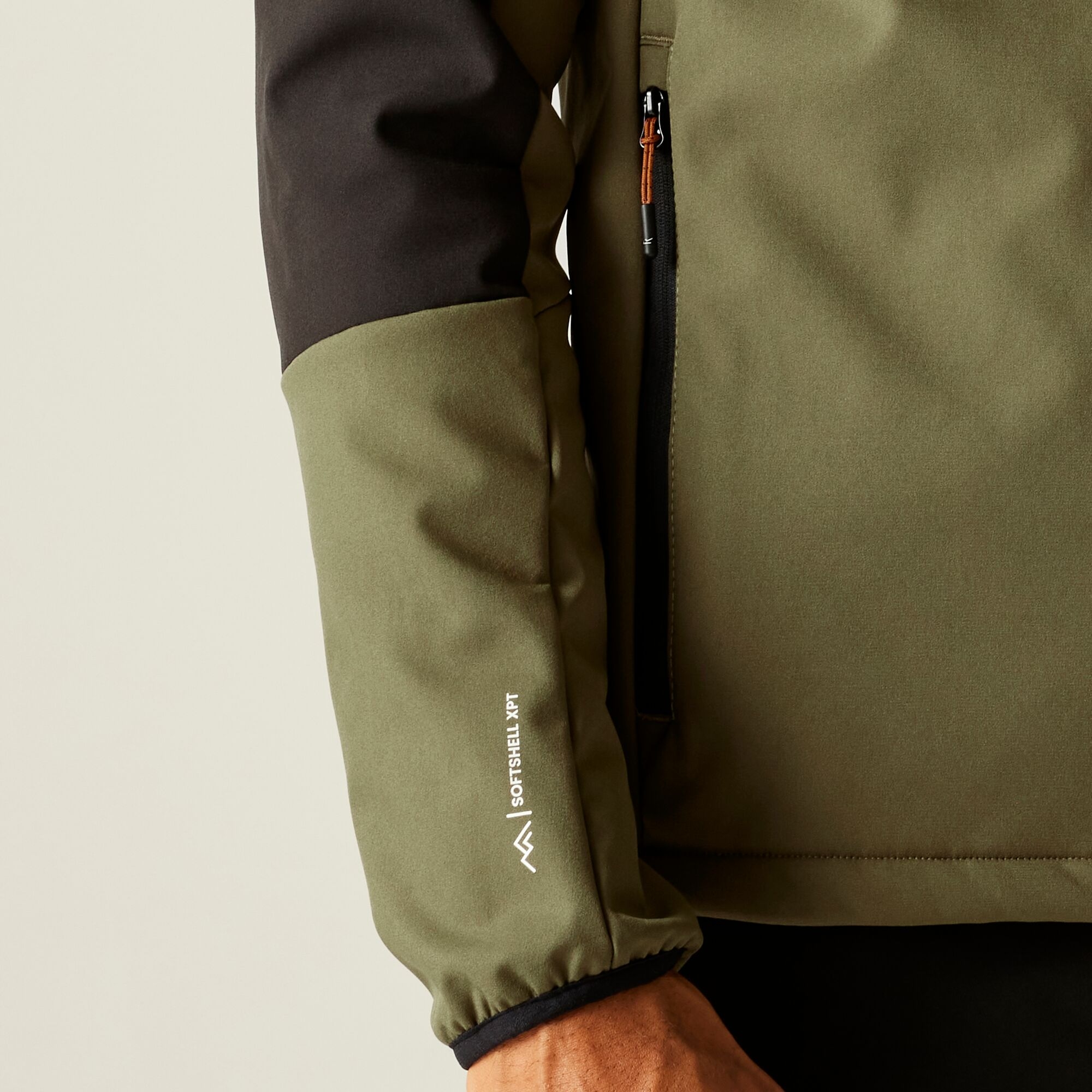 Ανδρικό Τζάκετ Regatta Mountdale Softshell Πράσινο - Μαύρο - Image 5