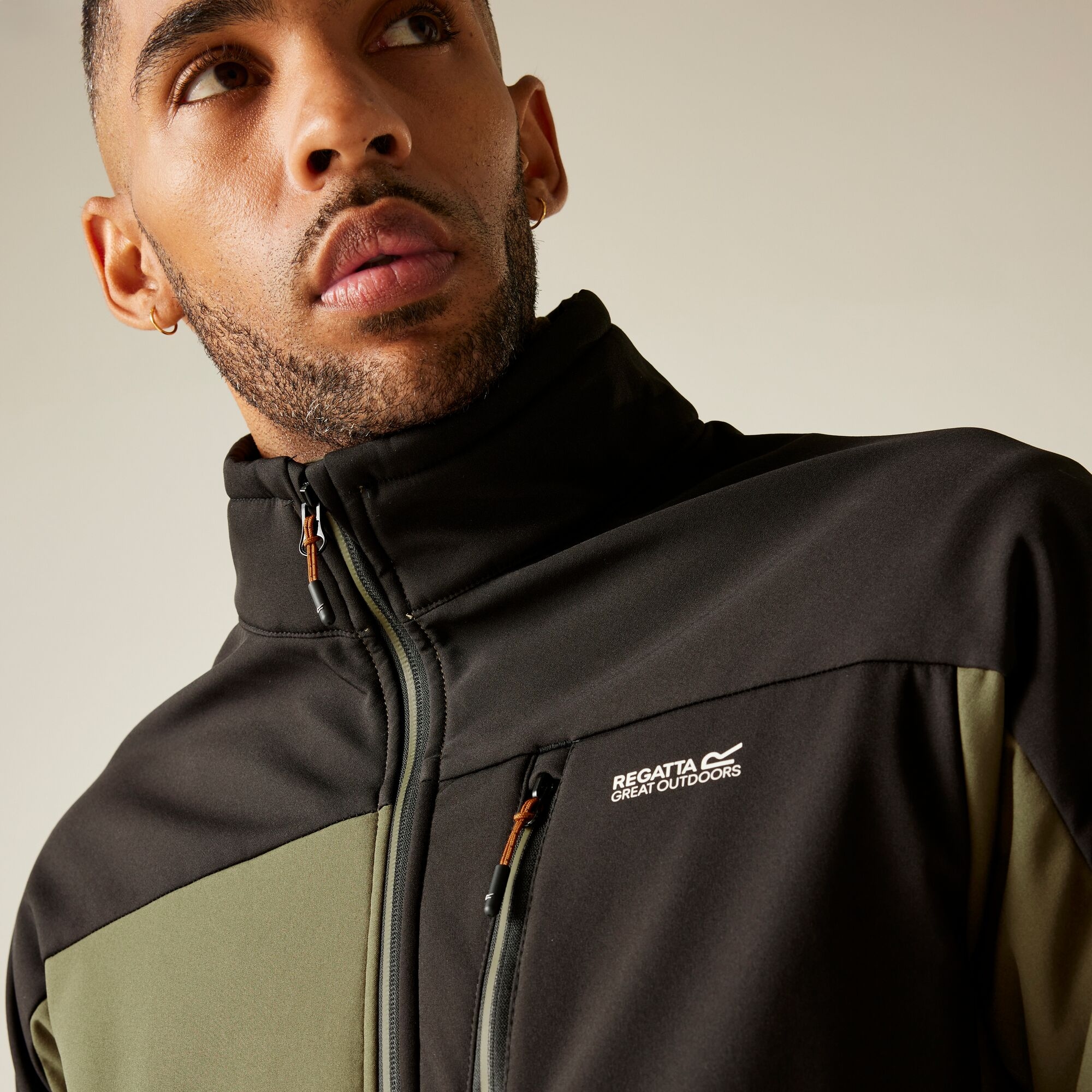Ανδρικό Τζάκετ Regatta Mountdale Softshell Πράσινο - Μαύρο - Image 6