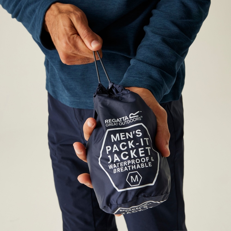 Ανδρικό Αδιάβροχο Τζάκετ Regatta Pack-It III Σκούρο Μπλε - Image 6