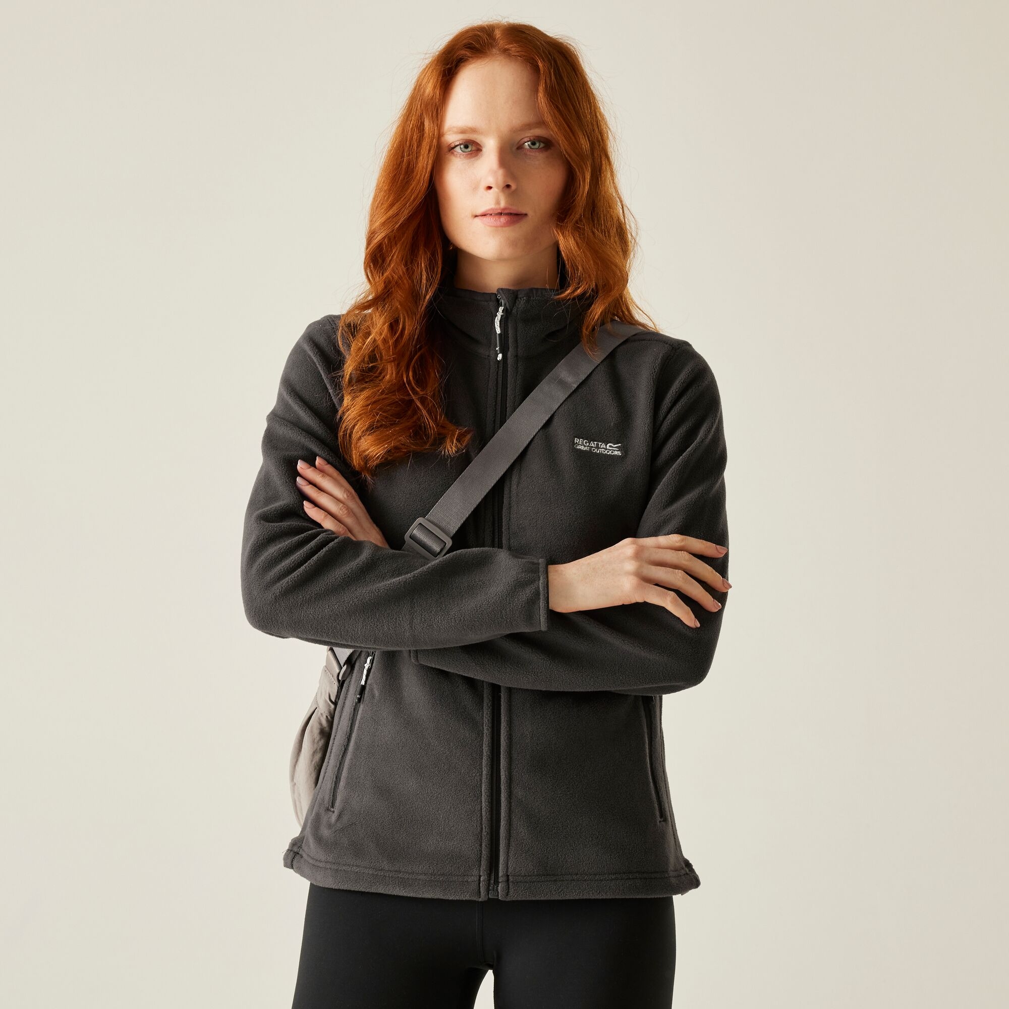 Fleece Γυναικείο Floreo IV Full Zip Γκρι Σκούρο - Image 2