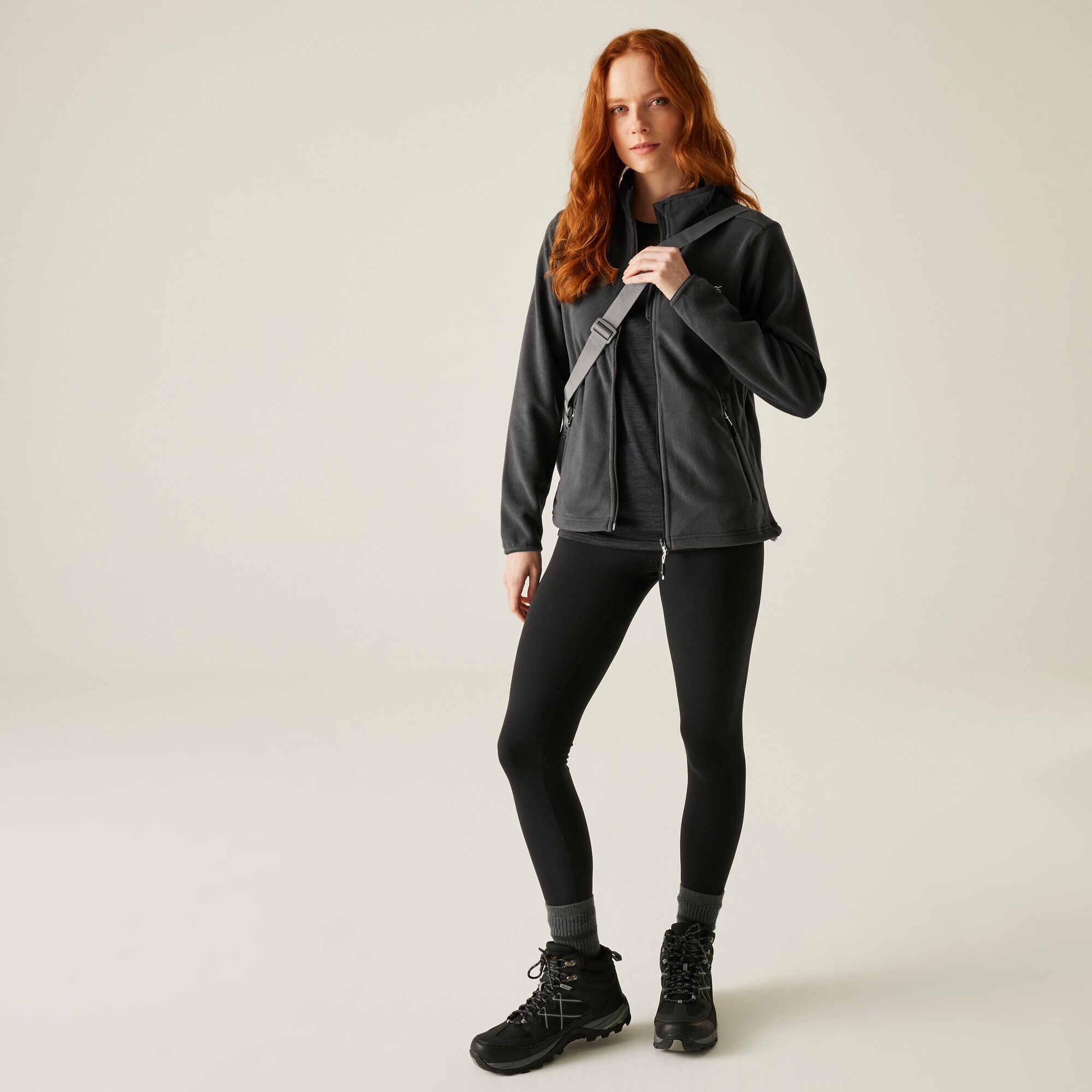 Fleece Γυναικείο Floreo IV Full Zip Γκρι Σκούρο - Image 4