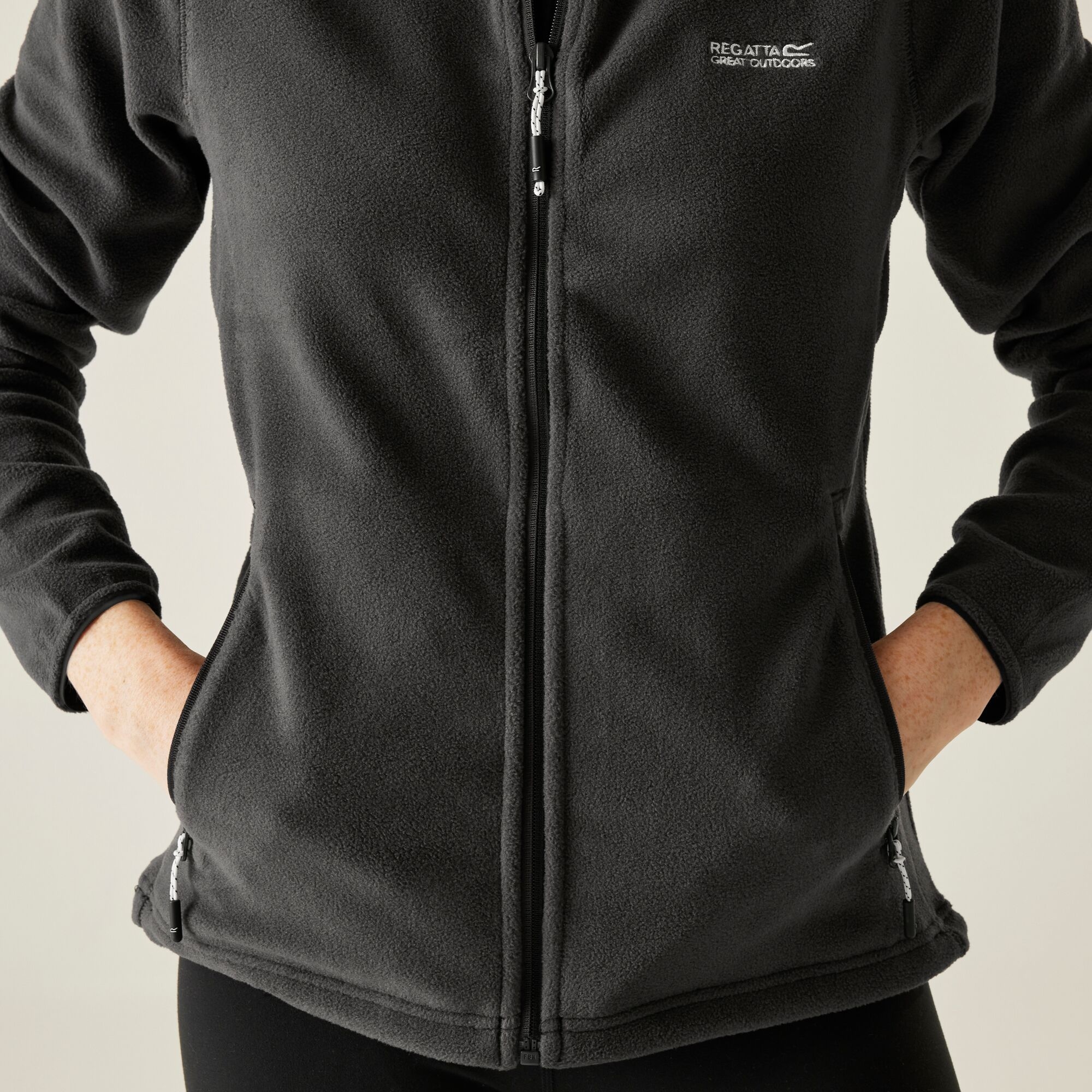 Fleece Γυναικείο Floreo IV Full Zip Γκρι Σκούρο