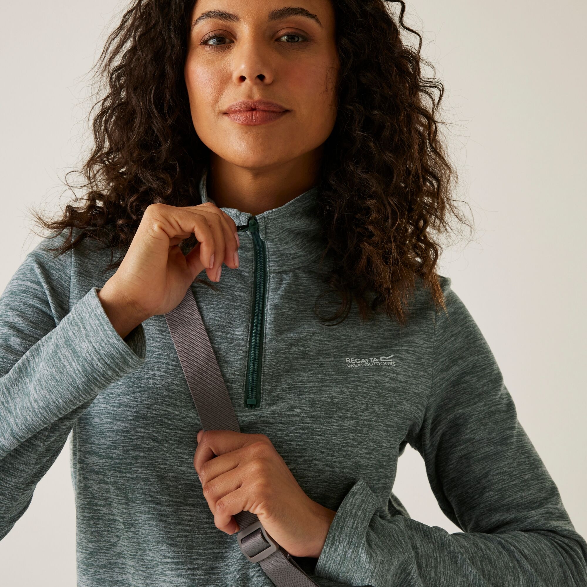 Fleece Γυναικείο Sweethart Marl Half Zip Μπλε