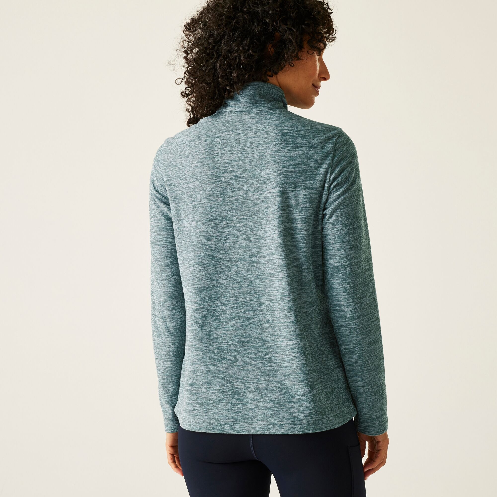 Fleece Γυναικείο Sweethart Marl Half Zip Πράσινο - Image 3