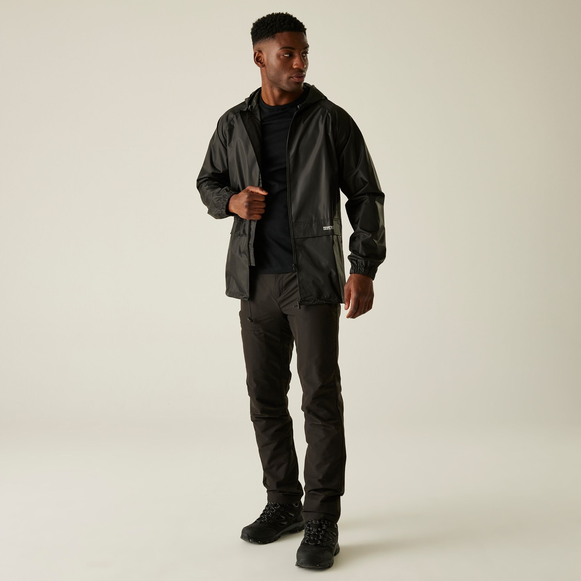 Ανδρικό Αδιάβροχο Regatta Stormbreak Μαύρο - Image 3