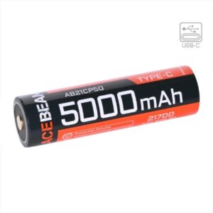 Επαναφορτιζόμενη μπαταρία με USB Acebeam 21700, 5000MAH