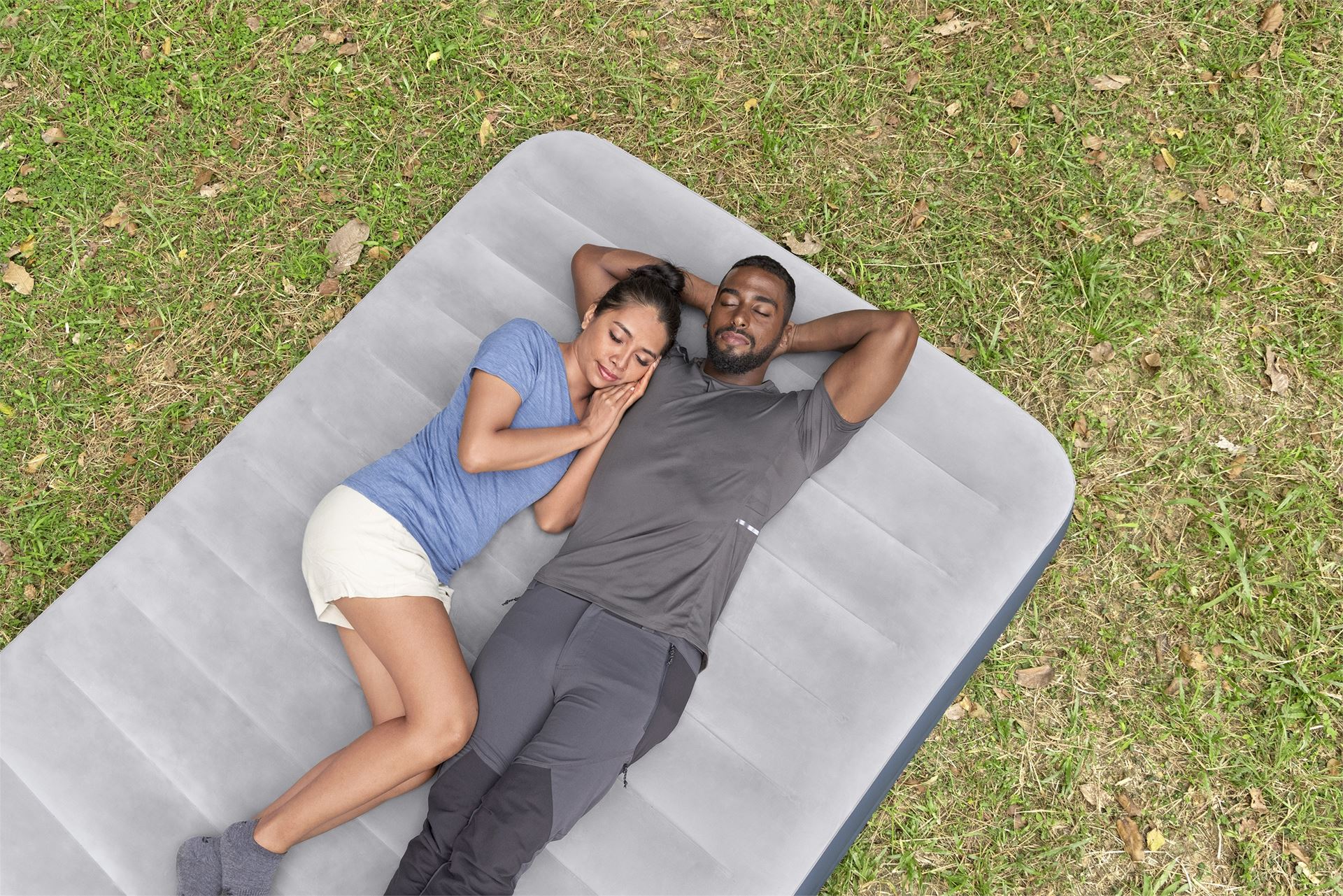 BESTWAY Airbed Queen Built-In DC Pump 2.03x1.52x36cm, Φουσκωτό Στρώμα Ύπνου Διπλό με Εσωτερική Τρόμπα, 6716T