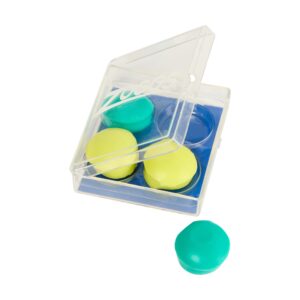 SILICONE EAR PLUGS TURQUOISE/ YELLOW ZOGGS