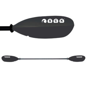 Κουπί καγιάκ σπαστό σε 2 μέρη 220cm Αλουμίνιο Μαύρο SCK