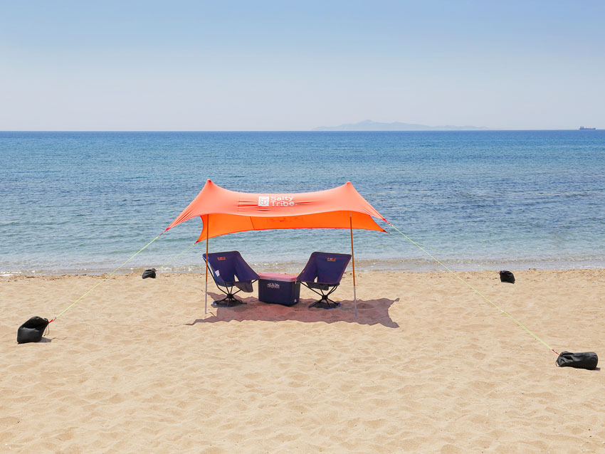 SALTY TRIBE Aeolians Beach Elastic Tent 200x200 cm, Τέντα Παραλίας με Προστασία UV, TRI-078 /Lilac