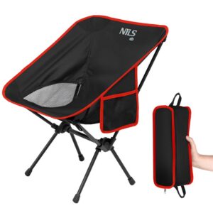 Καρέκλα Παραλίας NILS CAMP NC3320 ULTRA LIGHT Μαύρο/Κόκκινο