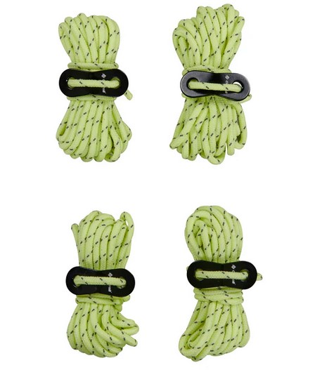 OZTRAIL Glow In The Dark Guy Rope 4 Pack, Σετ 4 Σχοινάκια για Κάμπινγκ, 10001900