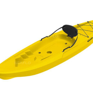 Adult Kayak Yellow SEAFLO Καγιάκ από Πολυαιθυλένιο HDPE ενός ατόμου, Μήκος: 2.45m, Αντοχή: 125kg