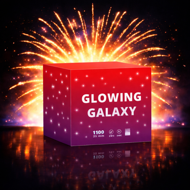 Πακέτο εναέριων πυροτεχνημάτων Glowing Galaxy 100 βολές