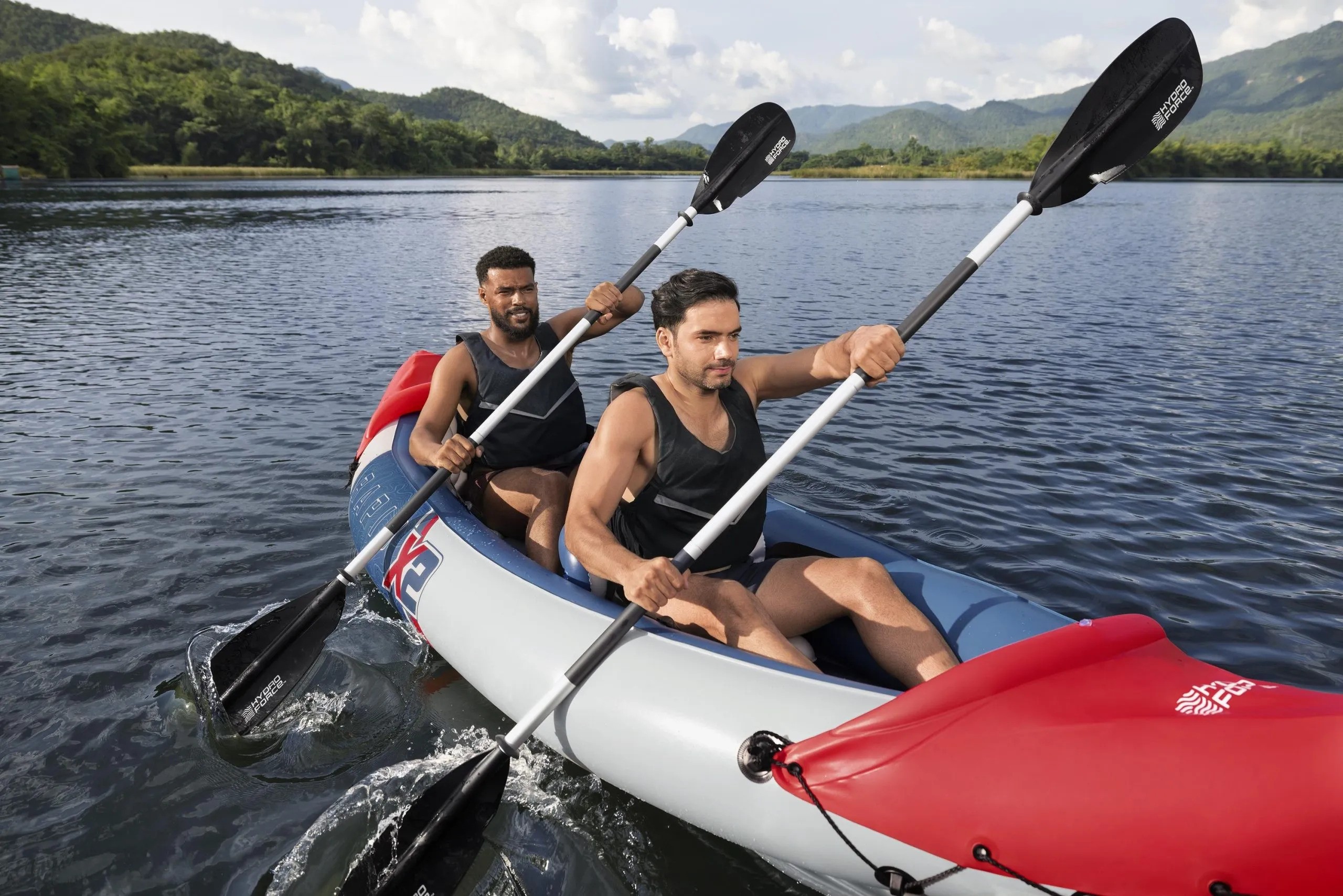 Hydro-Force Rapid X2 Set BESTWAY, Φουσκωτό καγιάκ δύο ατόμων, Μήκος: 3.21m, Αντοχή: 180kg, 2 πτερύγια, 65077